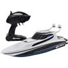 Silverlit Silverlit-4SPEED by Speed Boat-2.4Ghz Barco teledirigido Negro-34 cm, 70009, Blanco y Negro