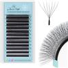 GLAMLASH Extension Ciglia 7D Volume Russo Forma W a Ventaglio Premontate per Uso Professionale in Salon(7D,0.07,D,9mm)