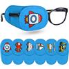 Hifot 6 Pezzi Benda Occhio Pigro Bambini, Eye Patch Coprente per occhio pigro ambliopia,Patch Occhio per Occhiali Benda per occhio per Occhiali Che Curano Ambliopia