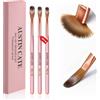 Elitecran 3 Pezzi Pennelli per Unghie in Acrilico, Nail Art Design Pennello Brush, Taglia 8/10/14 Piatto Pennelli Nail Art, Pennelli Smalto per Unghie per Donne Salone Casa Manicure DIY