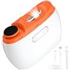 KQLHLHDYZ Tagliaunghie elettrico ricaricabile, lucidatore per unghie, tagliaunghie 2 in 1, tagliaunghie automatico, tagliaunghie elettrico a 2 velocità con luce LED