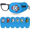 Hifot 6 Pezzi Benda Occhio Pigro Bambini, Eye Patch Coprente per occhio pigro ambliopia,Patch Occhio per Occhiali Benda per occhio per Occhiali Che Curano Ambliopia