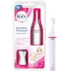 Veet Sensitive Precision Beauty Styler Rasoio Elettrico Donna Maglia/Sopracciglio Packaging Francese