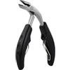 Kaslaider Tagliaunghie di Precisione, Tronchesino Unghie Piedi in Acciaio Inossidabile, Nail Clipper Professionale con Impugnatura Antiscivolo, Tagliaunghie Incarnite per Unghie Spesse o Incorporate (Nero)