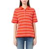 GANT Polo da Donna Slim Stripe Shield SS Pique Polo, Rosso Marled, L