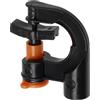AERZETIX - Set di 20 irrigatore rotante per microirrigazione a 360° con portata 40 litri/ora | pressione supportata 2 bar | in plastica | colore arancione