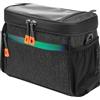 OlaVeg 4.2L Borsa per Bicicletta Anteriore Borsa Bici Manubrio Impermeabile Portaoggetti Manubrio Bici con Tasca per Telefono Touchscreen e Copertura Antipioggia per MTB Scooter