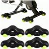 Ooioahuaoo 4 Pezzi Rocker Plate Feet, Accessori per Kickr Core 2 Rullo da Allenamento, Ciclismo Indoor Adattatori per Piedi Tennis, con 8 Palline Tennis, piedi Tennis Rullo Allenamento per Wahoo Kickr Core (4)