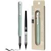 Kuretake ZIG Letter Pen COCOIRO Body with Black Ink Refill - Flessibile Extra Fine Brush Tip - Refillable Brush Pen for Calligraphy, Hand Lettering, Illustration - Made in Japan (HAZE BLUE, Black)