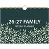 Indeme Calendario Familiare 2026 - Calendario 2026 da Gennaio 2026 - Dicembre 2026, Pianificatore Familiare UK 2026 con Layout a 6 Colonne, Liste di Cose da Fare e Spesa, Tasca Interna, 32 x 23 cm, Ottimo