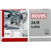 Novus Punti metallici zincati 24/8, 1000 pezzi (10.000 pezzi, 24/8 zincati)