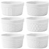 BAIFULAI Creme Brulee - Set di 6 pirottini per soufflé da 230 ml, resistenti al forno, ciotole per ragout fini, pirottini resistenti al forno, ciotole per carne di condimento, per soufflee, resistenti al forno