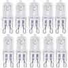 ShuoHui Lampadina alogena G9 HaloPin Clear 50W ricambio per angolo di irradiazione bianco caldo - 2700K 10 pezzi