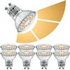 EACLL GU10 LED 6W 2700K dimmerabile lampadina bianco caldo 570 Lumen PAR16 Riflettore, 3 Luminosità, 3 livelli di intensità, regolazione 3 in 1, senza sfarfallio 120 °, confezione da 8