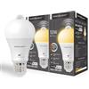 SINCELIGHT Sensore di Movimento PIR Lampadina LED con Attacco Edison E27, Rileva il Movimento Umano, Accensione/Spegnimento Automatico al Buio, Lampadina di Sicurezza 10W GLS, Confezione da 2