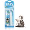 Henjunu Dentifricio per gatti con 2 spazzolini per gatti, per cani e gatti, rimuove la placca e il tartaro, alito fresco e fa bene ai denti
