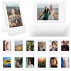 HIYQIN Confezione da 14 cornici trasparenti satinate per foto da 7,6 cm per Fujifilm Instax Mini 12/41/EVO/Liplay/11/9/8/7s/90/99/40 da tavolo