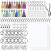 Solinorex Kit 251 Pezzi Plastica Termoretraibile Portachiavi - Fogli Termoretraibili Imprimibili A5, DIY Keychain Kit per Artigianato, Shrink Plastic Art