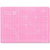 Elan Tappetino da Taglio A4 Rosa, Piano da Taglio 22x30 cm, Tappetino Autorigenerante a 5 Strati, Tappeto Antitaglio PVC Riciclato, Cutting Mat A4
