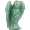 Tinsellns 3.9CM Verde Statuetta angelo Custode, Statuetta Angelo Custode in Quarzo Pietra Preziosa, Amuleto di Cristallo, Pace e Guarigione Formato da Tasca, per Decorazione Domestica