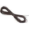 PATIKIL Cordino in Pelle Intrecciata Rotonda, 1mm Cordoncino in Pelle Piatto Piegata Corda di Cuoio per Artigianato, Creazione Gioielli, Collane, Bracciali, Marrone Scuro(10ft)