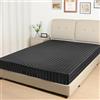 Lirex Satin Lenzuolo Adattabile, Tessuto in Poliestere Morbido e Setoso, Confezione Profonda 36 cm con Angoli Elasticizzati, 135 x 190 x 36 cm, Strisce Nero