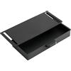 Orrdiffi Cassetto Sotto la Scrivania Organizer,Scatola Portaoggetti in Plastica,Cassetto Adesivo Nascosto a Grande Capacità per Ufficio Casa Scuola (Nero)