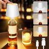 Liuyife LED Lampada Bottiglia Ricaricabile USB, Controllo a Sfioramento di 3 Modalità di Temperatura Colore, 5200mAh Lampada Tappo Bottiglia Senza Fili Dimmerabile, per Ristorante, Soggiorno, Bar (Bianco)