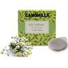 Caffè Vulcanus - Gli Infusi - Camomilla, 50 Cialde in Carta Filtro ESE 44, Infuso Naturale in Foglia, Confezione da 5 Buste Sigillate