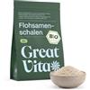GREAT VITA MeaVita Bucce e Buccia di Psillio Biologico Biondo 500g, Cuticola e Cuticole di Psillio Bio Senza Glutine, Psyllium Husk Bio Indiano, Fibra Naturale, Finemente Macinato in Polvere