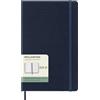 Moleskine Weekly Planner 2024-2025, Agenda Settimanale 18 Mesi 2025 Con Spazio Per Note, Con Copertina Rigida e Chiusura Elastica, Formato Large 13 x 21 cm, Colore Blu Zaffiro