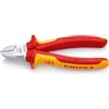 KNIPEX Tronchese laterale cromata isolati con manici rivestiti in materiale bicomponente, collaudati VDE 160 mm, 70 06 160