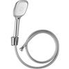 Wirquin 60720864 - Combine Trio tila 2 getti flessibili in PVC argento, 1 m 75, cromato