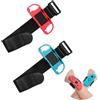 Cerioll 2 bracciali Just Dance, cinturino elastico regolabile per controller Switch & Switch Oled, comodi passanti per danza in rosso e blu per bambini e adulti