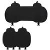 Marjoramy Set Completo da 3 Coprisedile Auto in Lino Universali, Proteggi Sedili Antiscivolo Traspiranti e Resistenti per Anteriori e Posteriori, per Autovetture, Berline e SUV