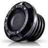 KATUR Moto Nero CNC gas del combustibile olio grezzo Cap Crafts incasso Tappo serbatoio in alluminio Billet carburante per Sportster XL 1200 883 1996-2014
