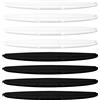 Pinsheng 8 Pezzi Protezione Paraurti Anti collisione, Universal Car anteriore posteriore angolo paraurti guardia protector, Strisce protettive in gomma per paraurti per Auto(Nero&bianco)