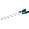OX Tools Pro OX-P363302 - Set di 2 cacciaviti lunghi, lunghezza 300 mm, colore: blu/rosso