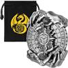 Keller & Weber Mano Magica DND Ruota Dadi Spinner, 7-in-1 Metallici Spinner di Dadi, Roulette Mano Magica, Regali D&D, Sacchetto Regalo con Logo Drago, Giochi di Ruolo, Accessori per Giochi da Tavolo, Argento Scuro