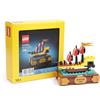 LEGO® 5009044 Set promozionale - Nave pirata Barracuda Seas, mini set di costruzioni con motivo piratesco, oggetto da collezione per bambini e adulti
