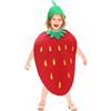 TOYANDONA Fragola Scuola Ananas Bambini Moda Ragazze Spettacolo Di Verdure Cappello E Frutta Ragazzi Costume Bambini Fantasia Divertente Pera Partito Prop Unisex Frutta Verdura Vestito