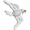 Zayka Jewelry Spilla moderna da donna (bianco oro)