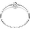 LIGHTDOG Braccialetto in argento Sterling 925 con catena a serpente per Pandora, compatibile con ciondoli europei, braccialetti in argento, regalo da donna, 7.5in/19cm