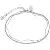 VICKWOOD Set di collane a perle sovrapposte - Cavigliera da donna lunga 30 cm - Collana - Bracciale - Oro/Oro rosa/Argento - Cavigliera in acciaio inossidabile impermeabile 18K - Gioiello regalo per