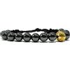 Samsara Bracciale Tibetano Buddista Regolabile, Gioiello Artigianale Stile Etnico Con Filo In Cotone Cerato Ad Alta Resistenza, Accessorio Unisex Da Uomo E Donna Con Ematite Elegante