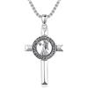 ROMANTICWORK Collana con ciondolo zodiacale con 12 costellazioni dell'oroscopo e astrologia, in argento Sterling 925, regalo per uomini e donne, Argento sterling, Non pietra preziosa