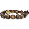 Samsara Kids Bracciale Tibetano Buddista per Bambino/Bambina - Shamballa con Pietre Naturali Vere, Fatto a Mano (OCCHIO DI TIGRE)
