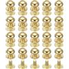 PATIKIL 12 Mm Rivetti In Pelle, 20 Set Testa Sferica Bullone Posteriore Testa Tonda Bottone Chicago Screw Nipple Stud Rivet Per DIY Artigianato Borsa A Mano Cintura Riparazioni, Tono Oro