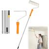 YushengTai Rullo Pittura con Asta Telescopica Regolabile 30-120cm - Kit Completo per Pittura Murale - Strumento Professionale e Lungo per Verniciare Pareti
