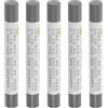 QUARKZMAN Crayon per Riparazione Mobili, 5pz - Stucco per Cera per Legno, Ritocco Pennarelli per Mobili - per Coprire Graffi Fori Tavoli Scrivanie Pavimenti Legno, Grigio Francese